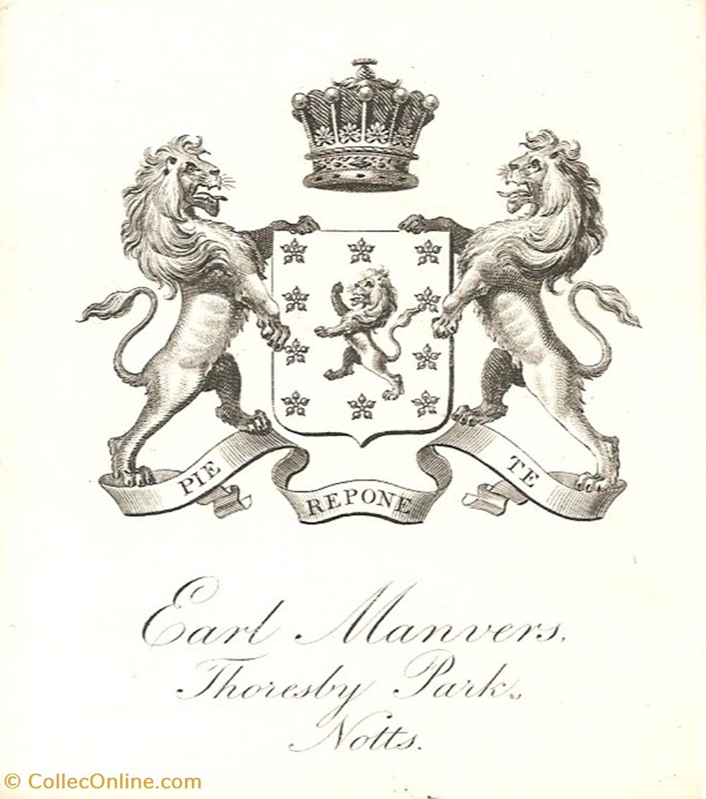 MANVERS vieux papiers ex libris manvers