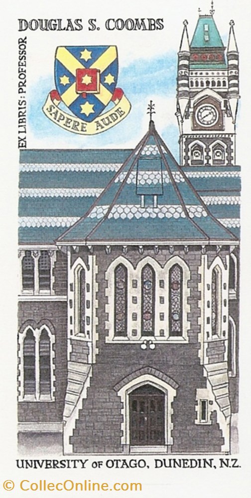 COOMBS vieux papier ex libri coombs