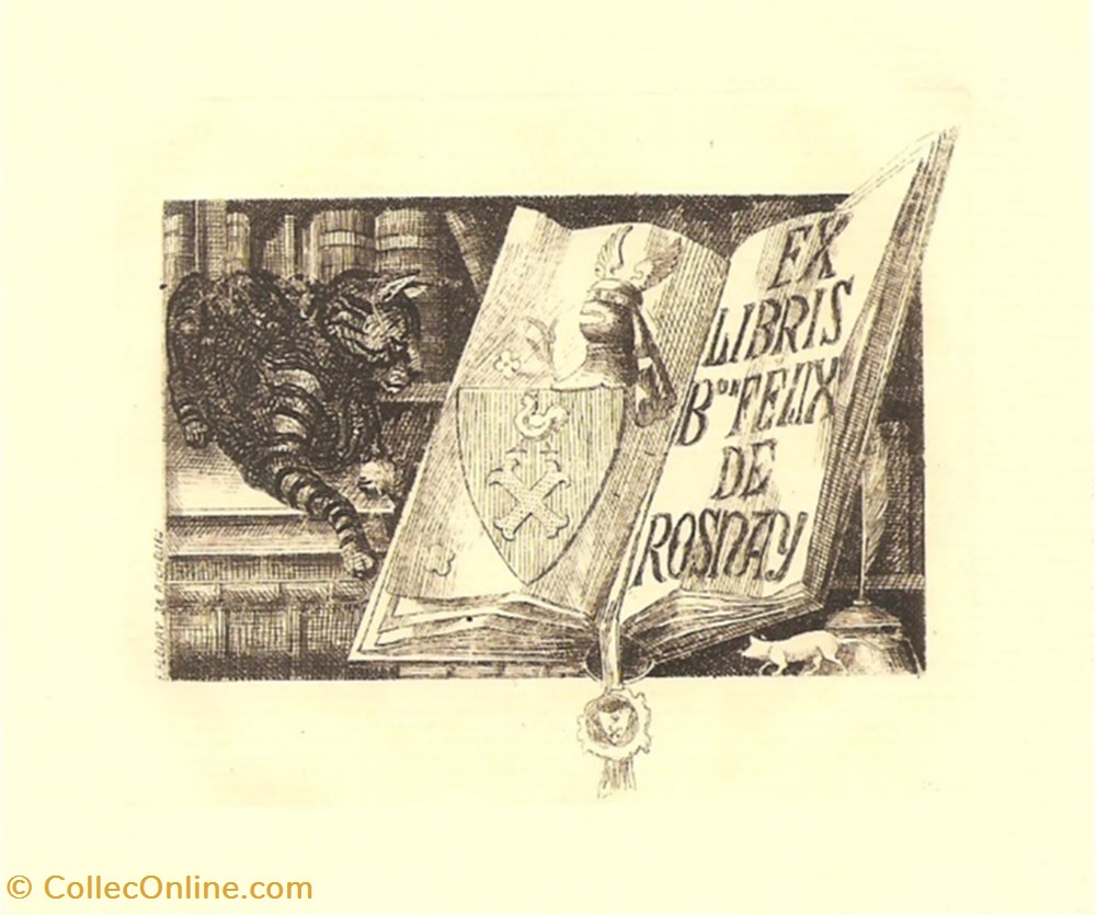ROSNAY vieux papiers ex libris rosnay