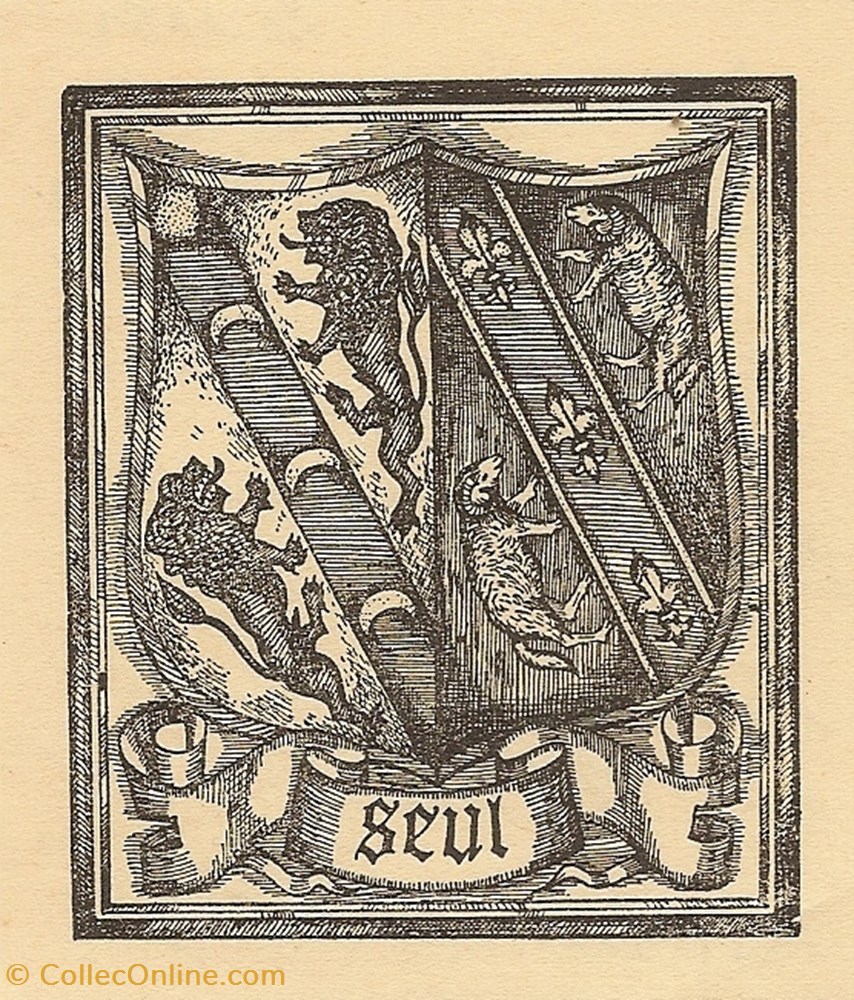 SEUL vieux papier ex libri seul