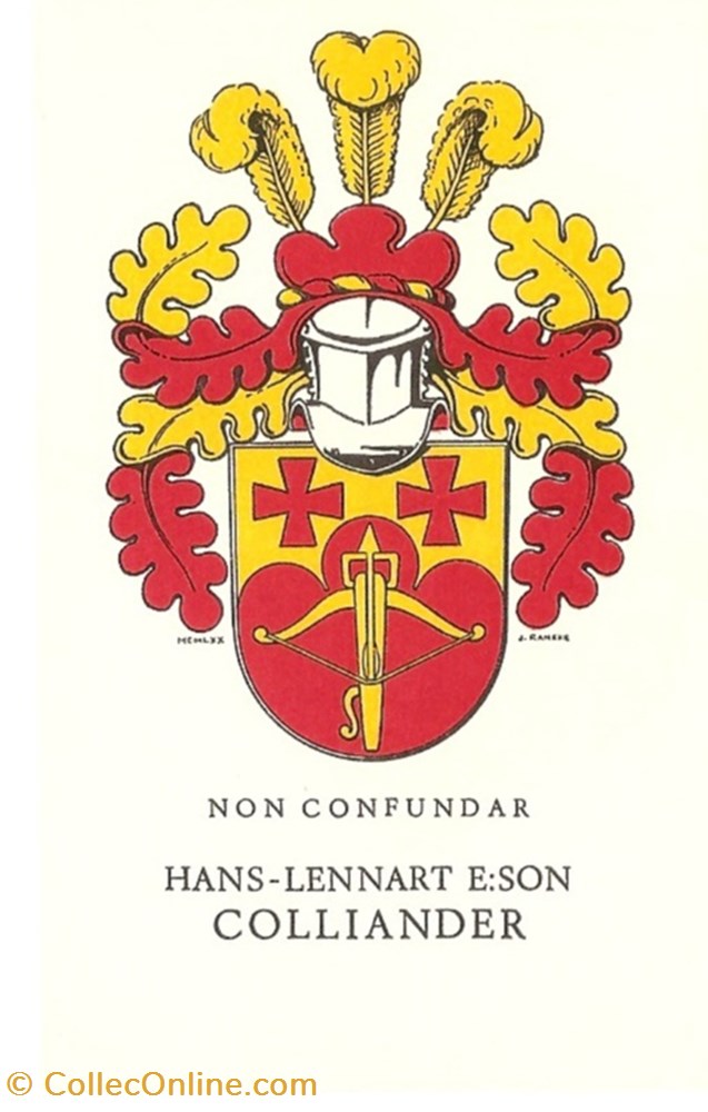 vieux papiers ex libris colliander