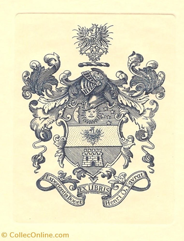 FAVRAT vieux papiers ex libris favrat