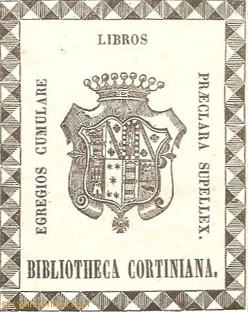 CORTINIANA vieux papiers ex libris cortiniana