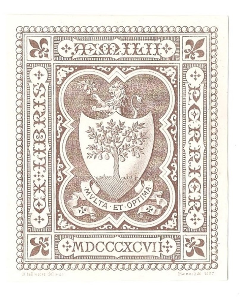 PERRIER vieux papiers ex libris perrier