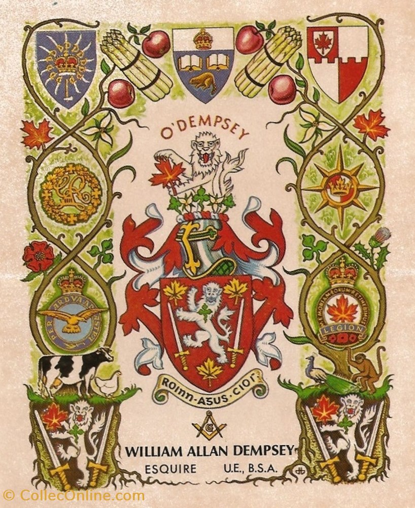 DEMPSEY vieux papiers ex libris dempsey