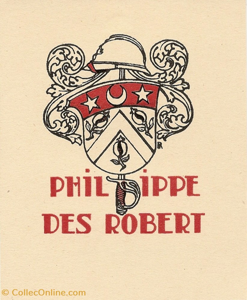 des ROBERT vieux papiers ex libris des robert