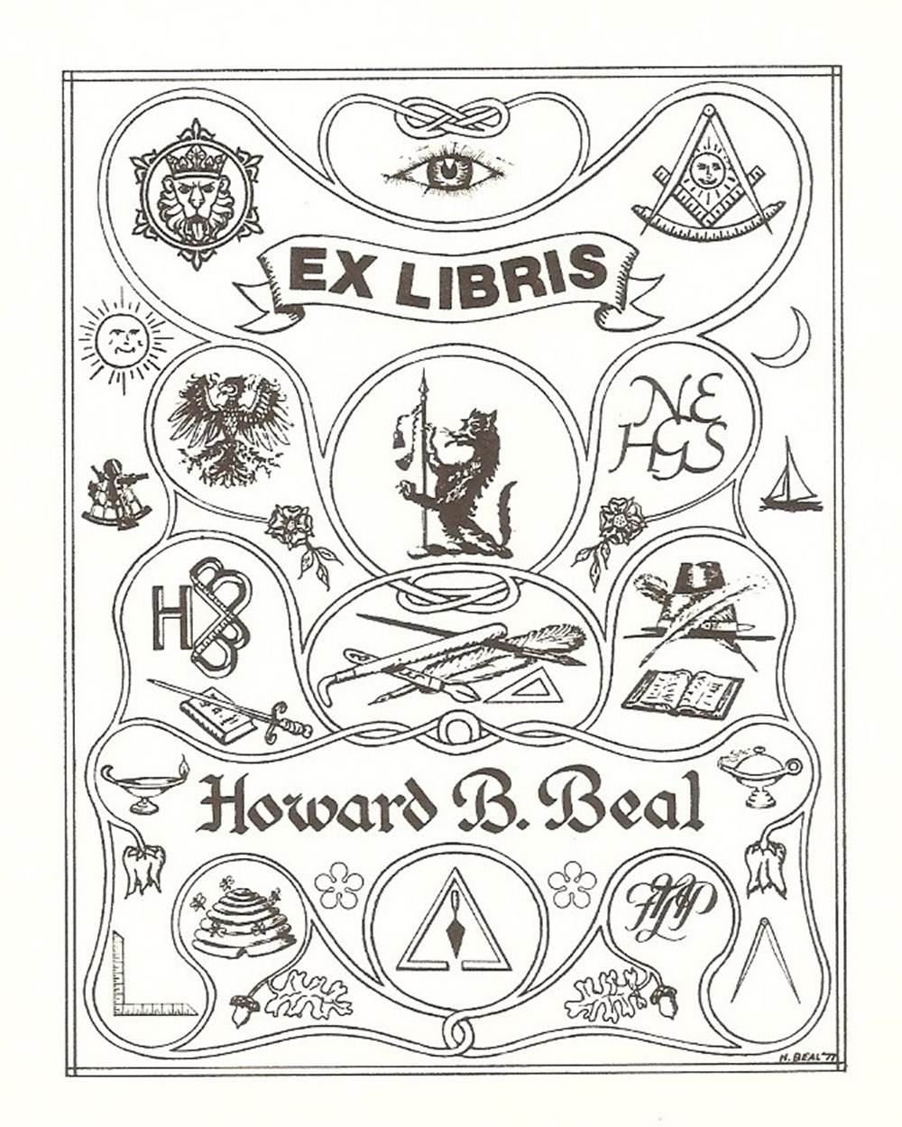 documents anciens ex libris beal