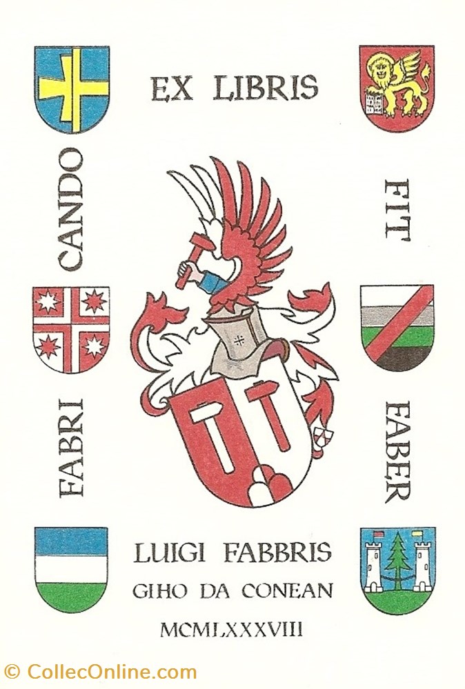 FABBRIS vieux papier ex libri fabbris