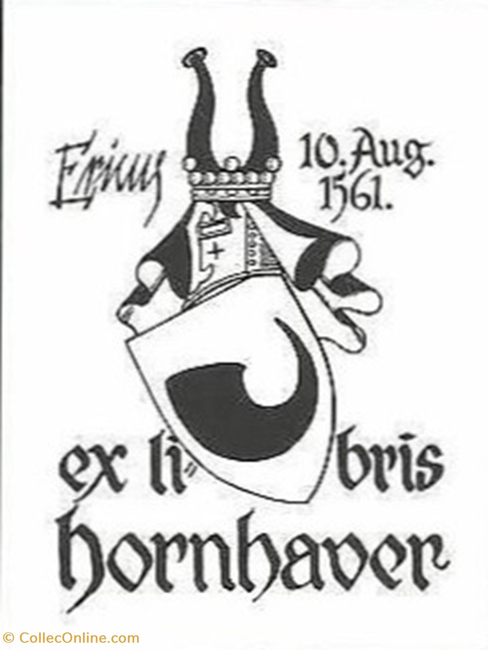 documents anciens ex libris hornhaver