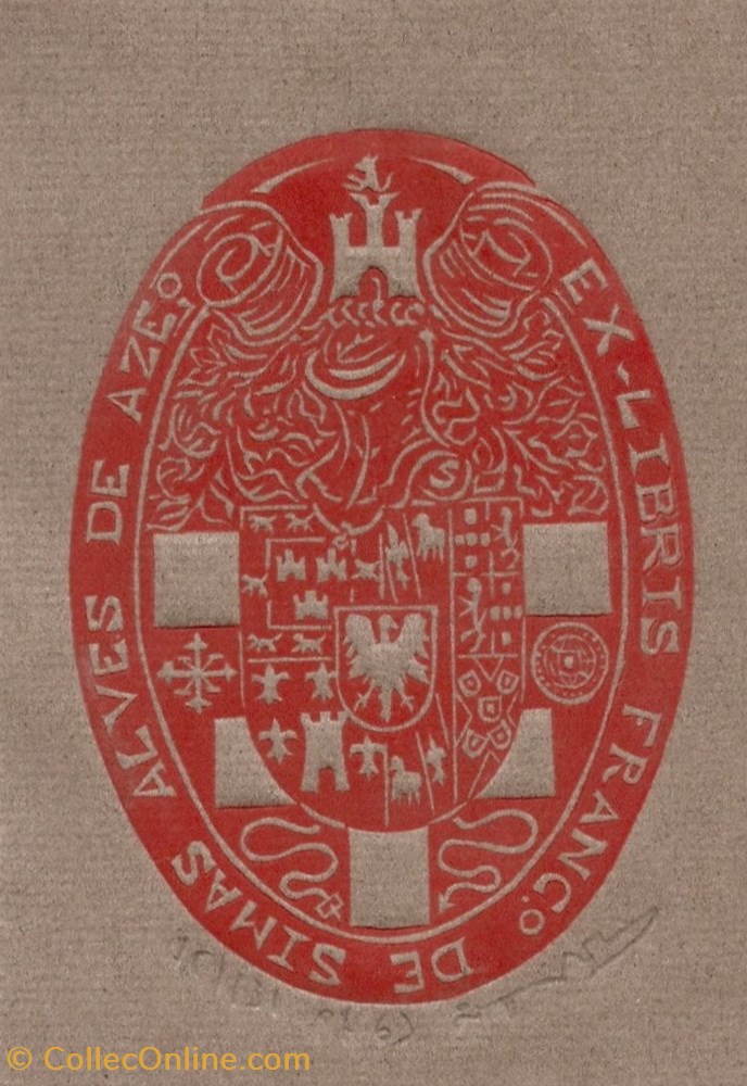 AZEVEDO vieux papier ex libri azevedo
