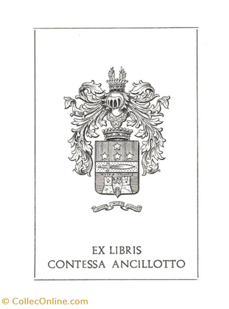 ANCILLOTTO vieux papiers ex libris ancillotto