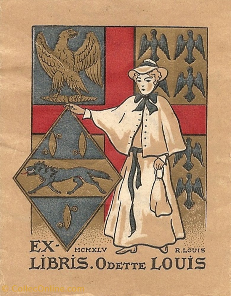 vieux papier ex libri louis