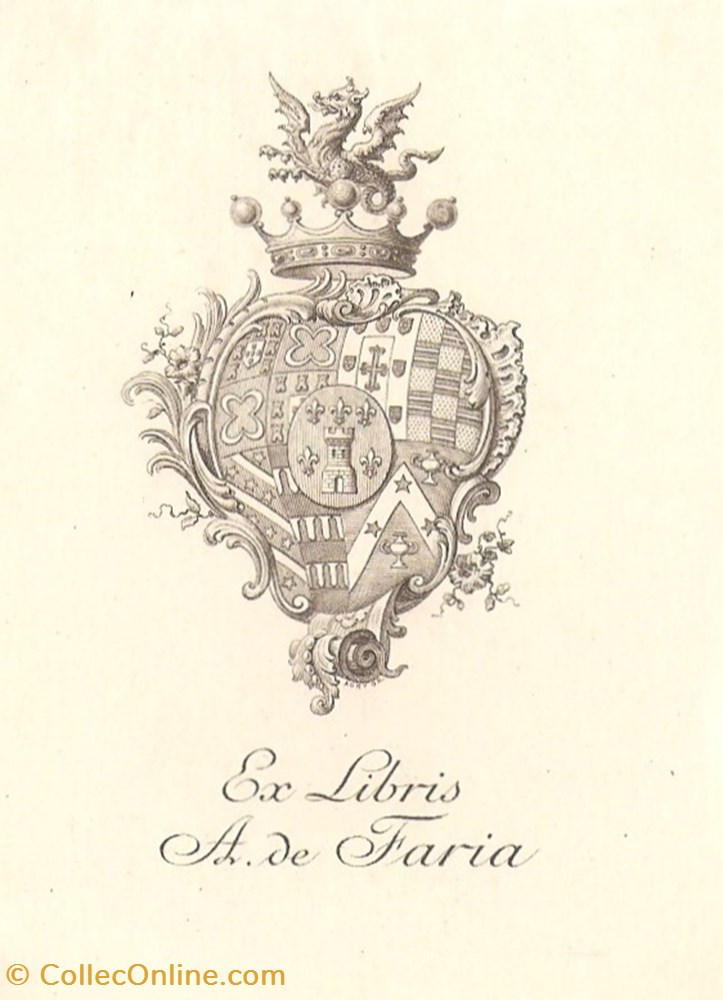 FARIA vieux papiers ex libris faria