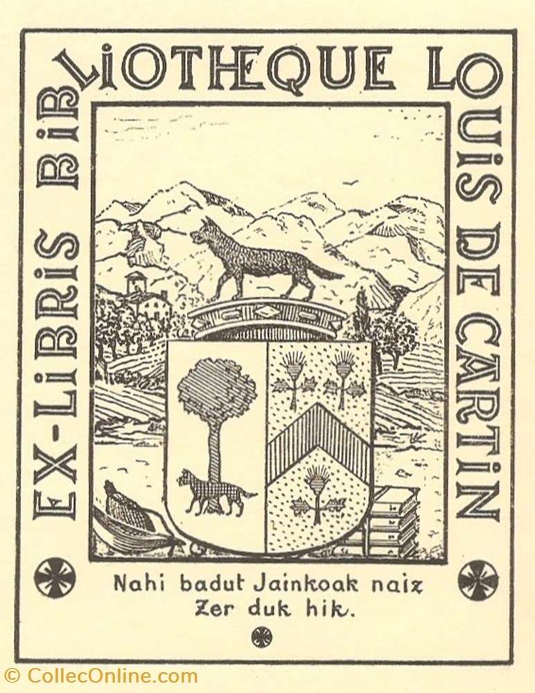CARTIN vieux papiers ex libris cartin