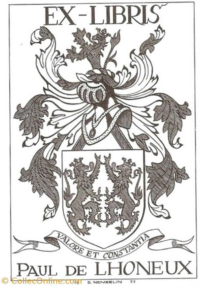 vieux papiers ex libris lhoneux