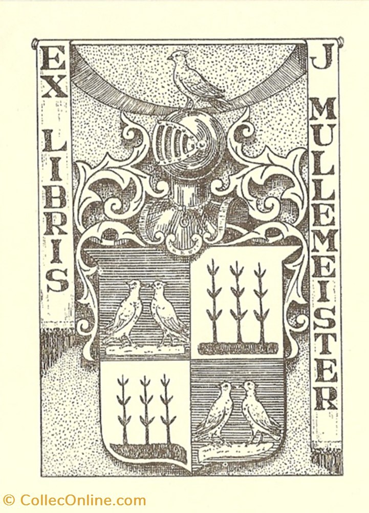 MULLEMEISTER vieux papier ex libri mullemeister
