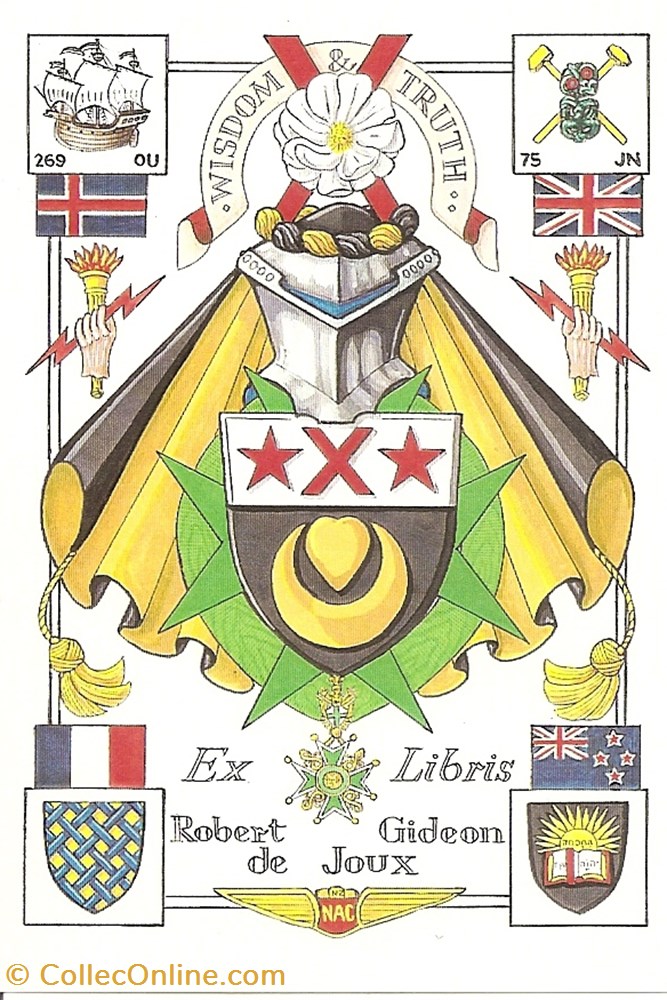 JOUX vieux papier ex libri joux