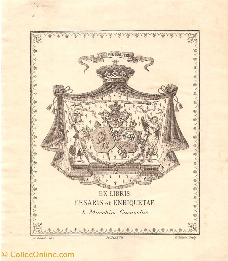 CASASOLAE vieux papiers ex libris casasolae