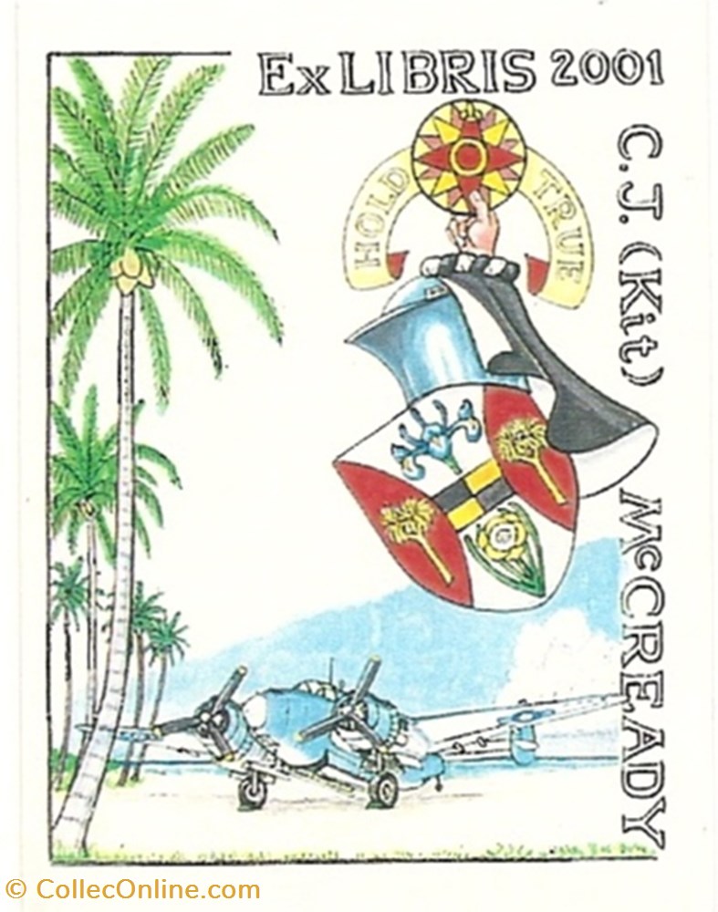 McCREADY vieux papier ex libri mccready