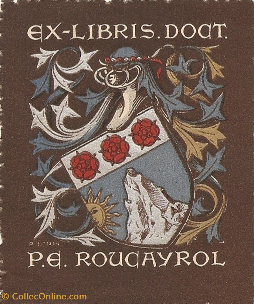 ROUCAYROL vieux papier ex libri roucayrol