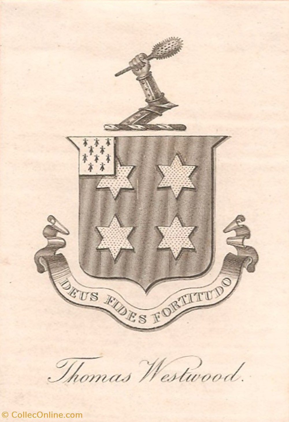 WESTWOOD documents anciens ex libris westwood