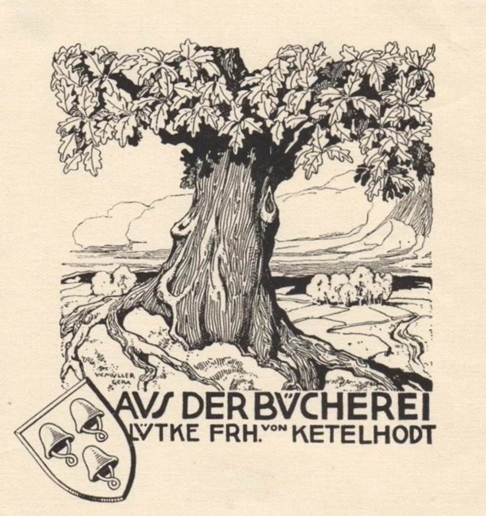 documents anciens ex libris von ketelhodt