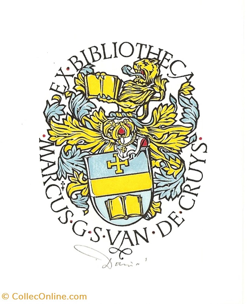 CRUYS vieux papier ex libri cruys