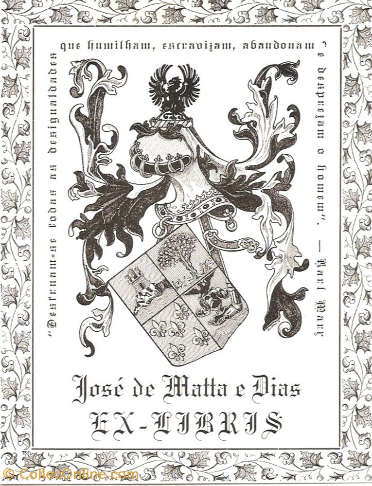 MATTA e DIAS vieux papiers ex libris matta e dias