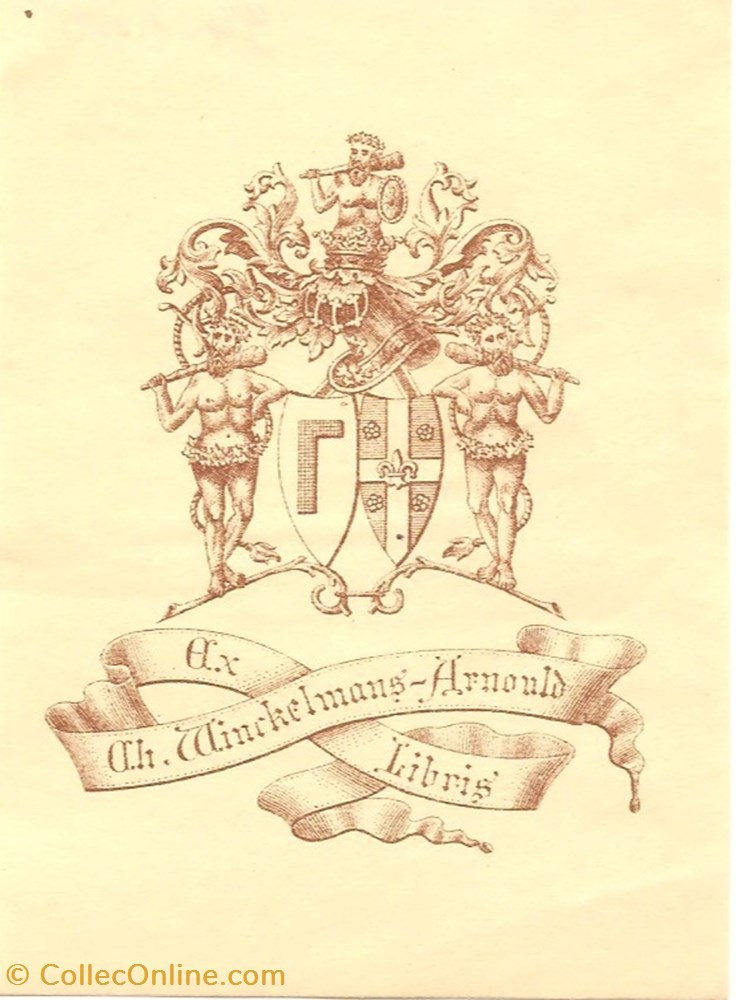WINCKELMANS-ARNOULD vieux papiers ex libris winckelmans arnould
