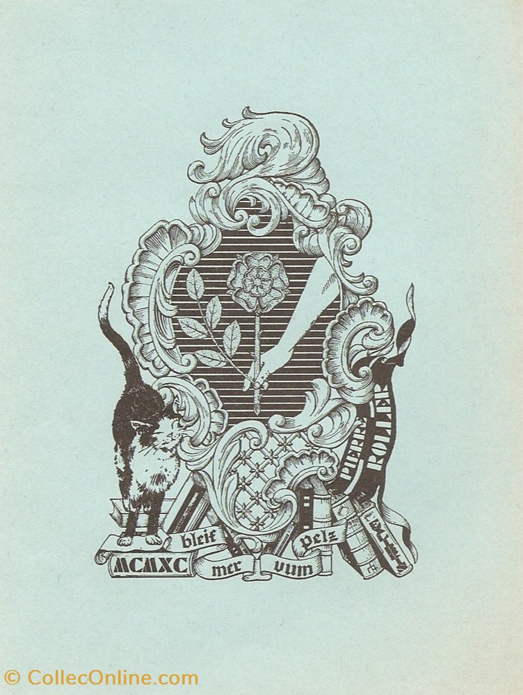 ROLLER vieux papiers ex libris roller