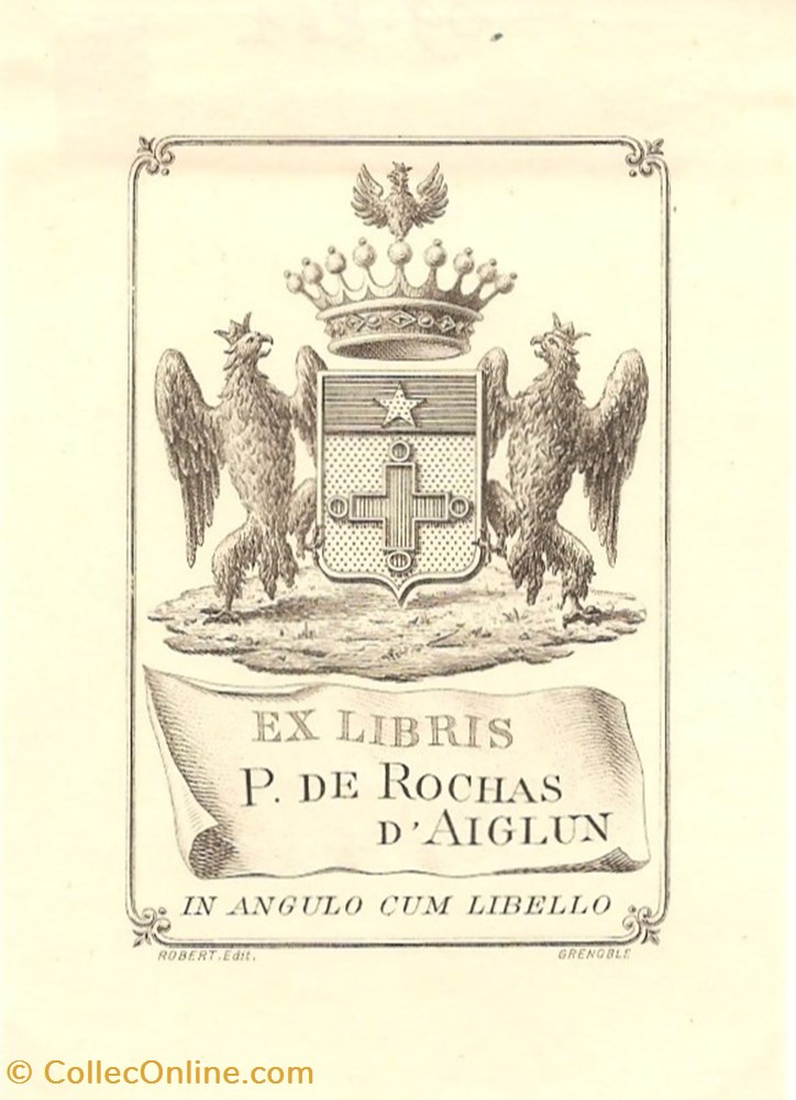 vieux papiers ex libris rochas aiglun