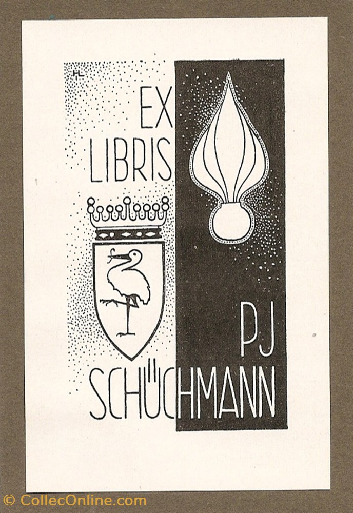 SCHÜCHMANN vieux papier ex libri schuchmann