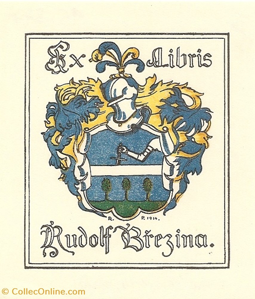vieux papier ex libri brezina