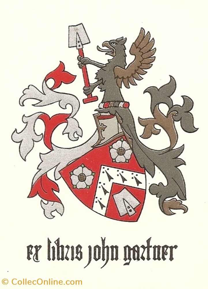 GAZTNER vieux papier ex libri gaztner