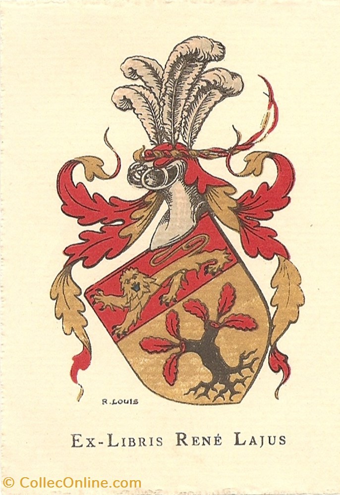 vieux papier ex libri lajus