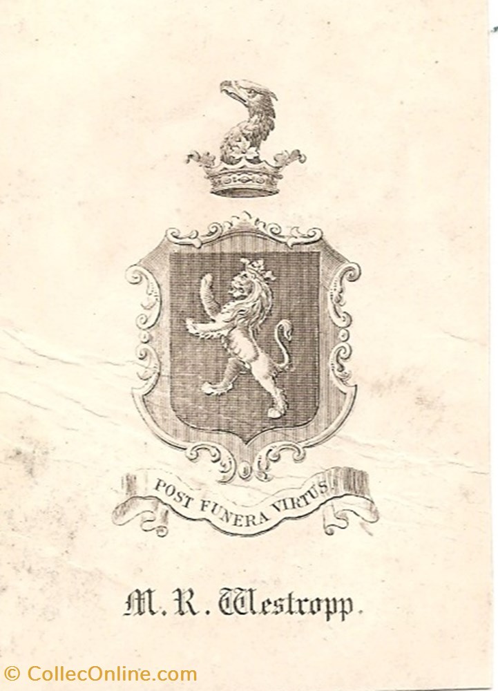 WESTROPP vieux papiers ex libris westropp
