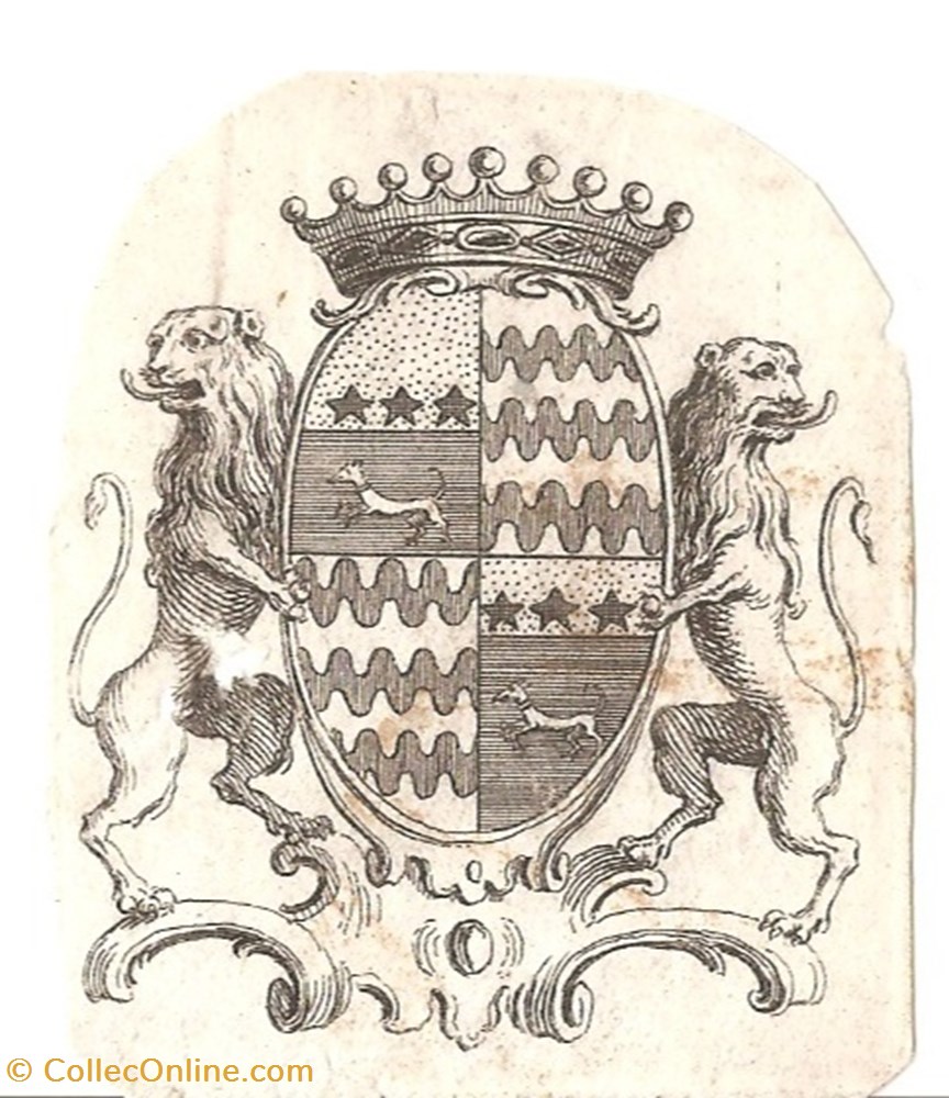 Sans légende (CHAMILLARD de la SUZE) vieux papiers ex libris sans legende chamillard de la suze