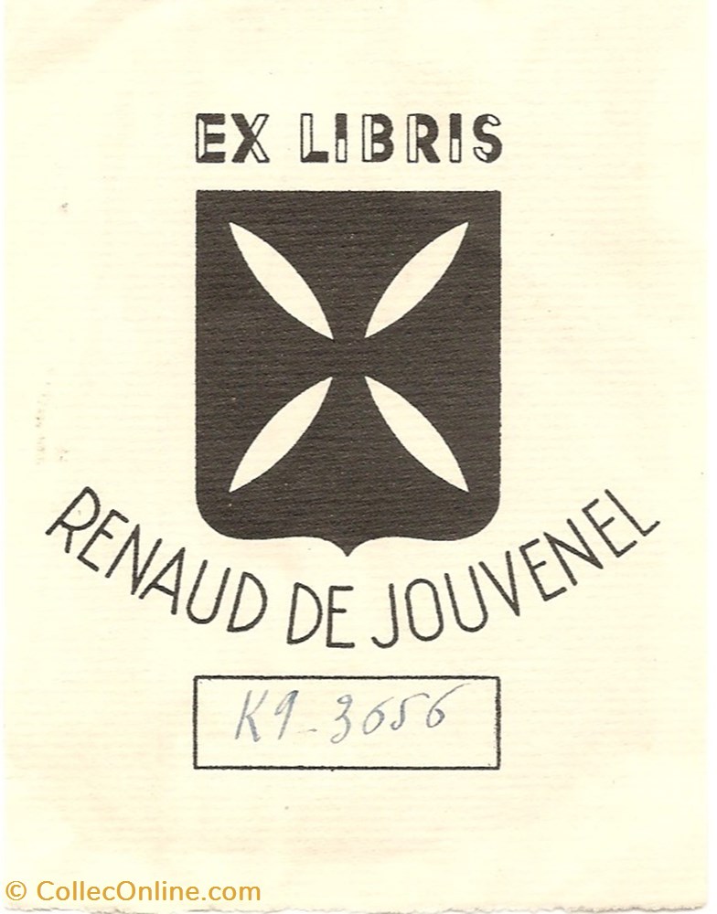 JOUVENEL vieux papiers ex libris jouvenel