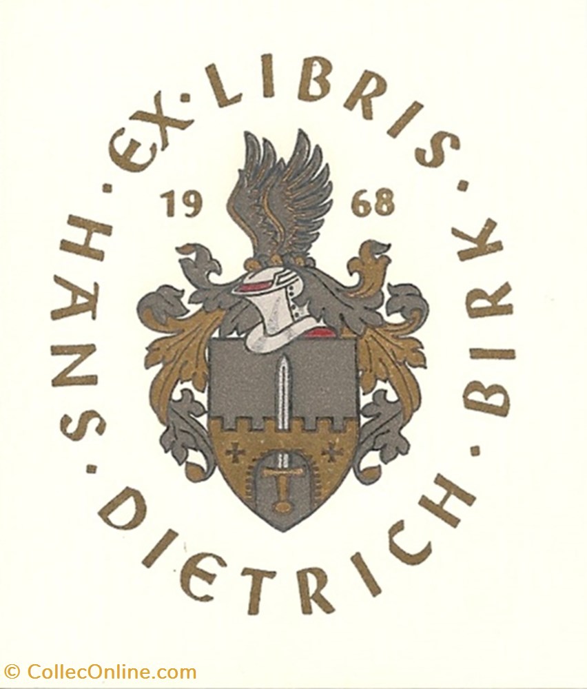 DIETRICH vieux papier ex libri dietrich