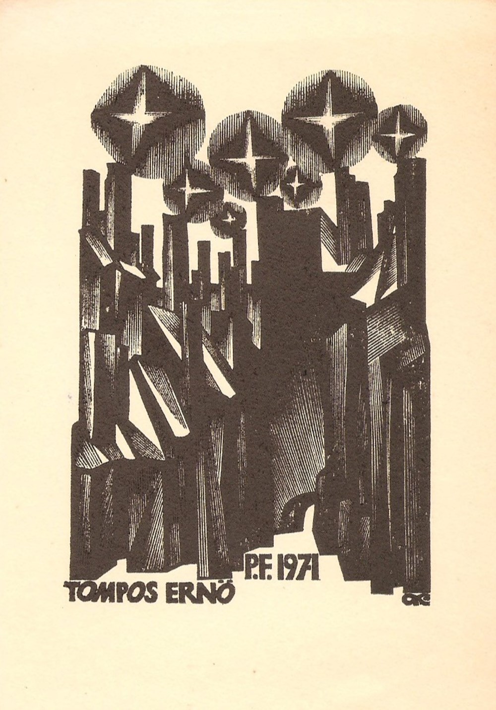 TOMPOS documents anciens ex libris tompos