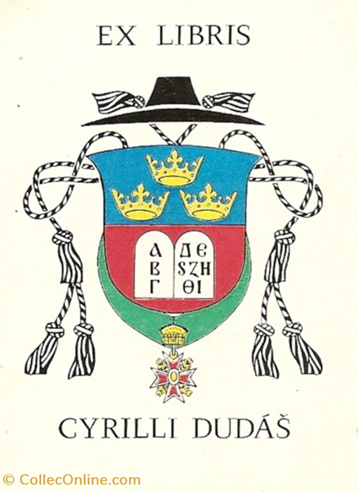 DUDÁS vieux papier ex libri dudas