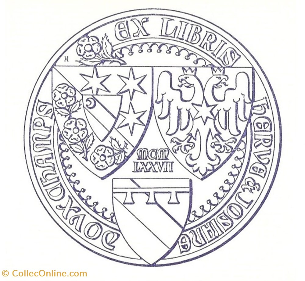 DOUXCHAMPS vieux papiers ex libris douxchamps