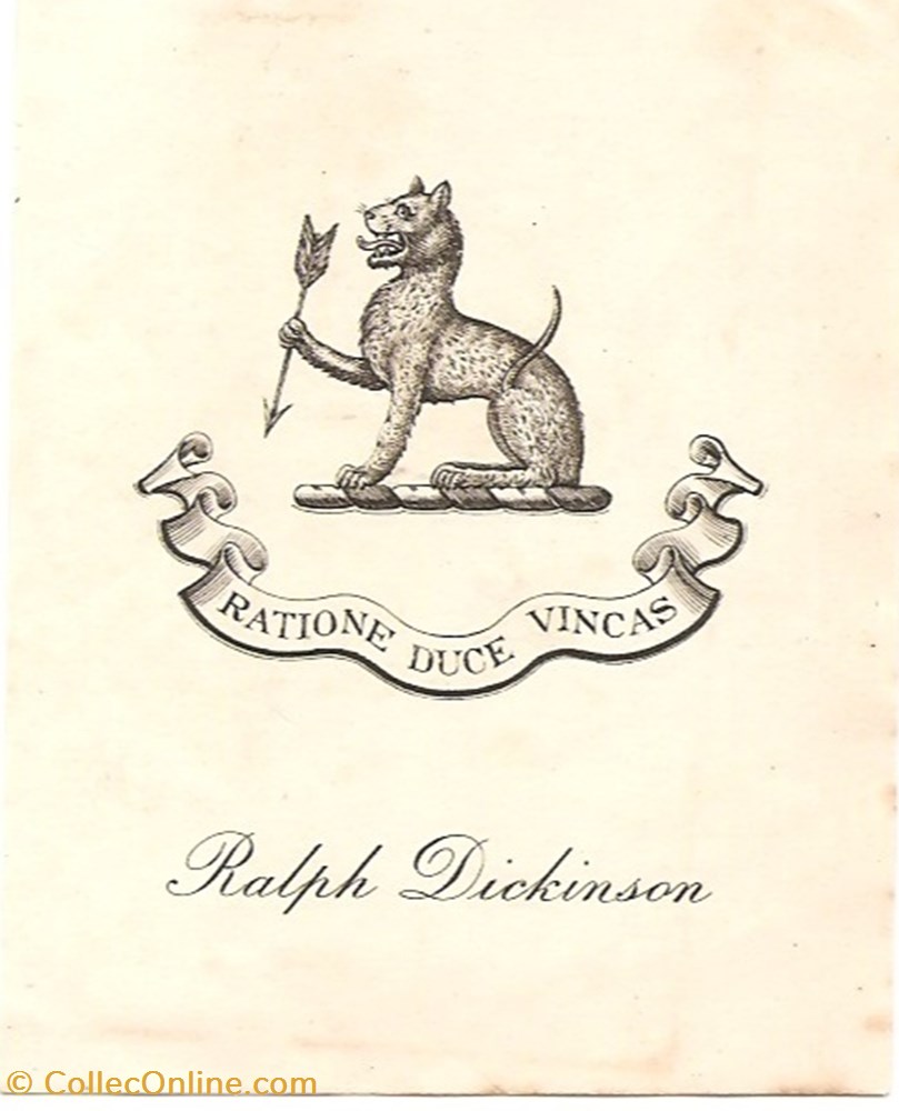 DICKINSON vieux papiers ex libris dickinson
