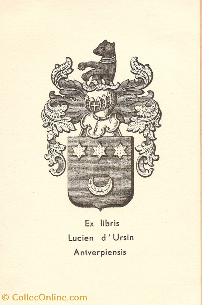 URSIN vieux papier ex libri ursin
