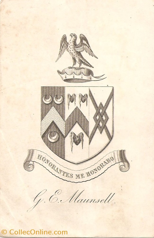 MAUNSELL vieux papiers ex libris maunsell