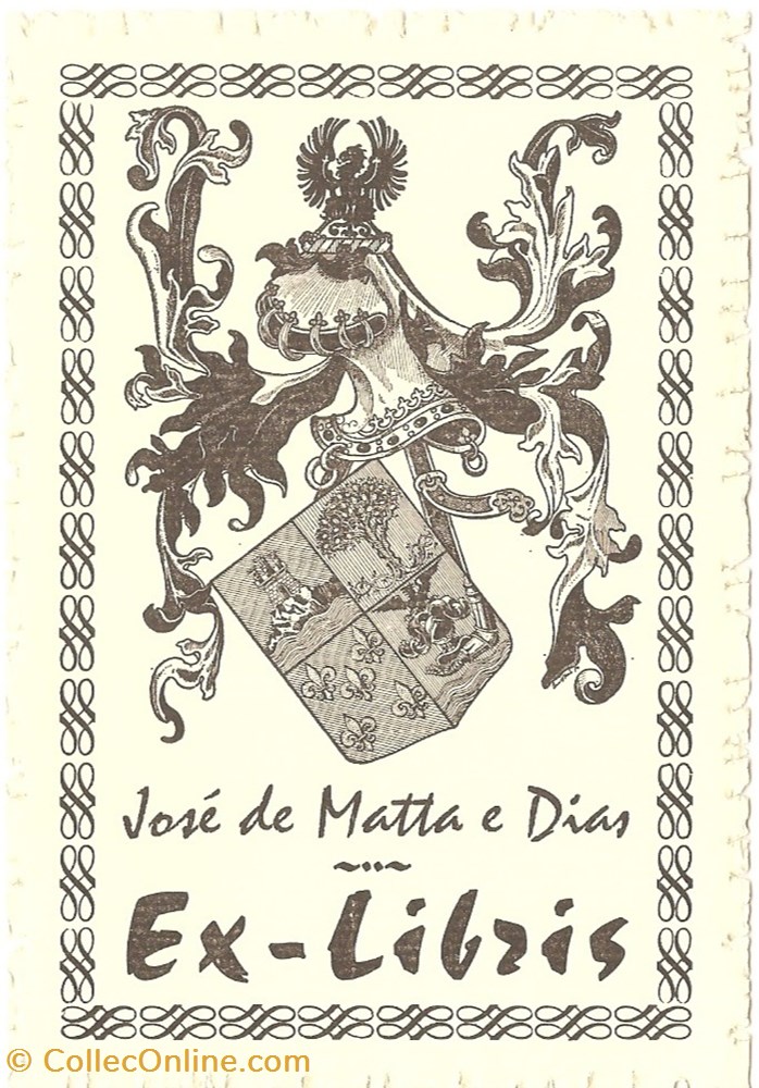 MATTA e DIAS vieux papiers ex libris matta e dias