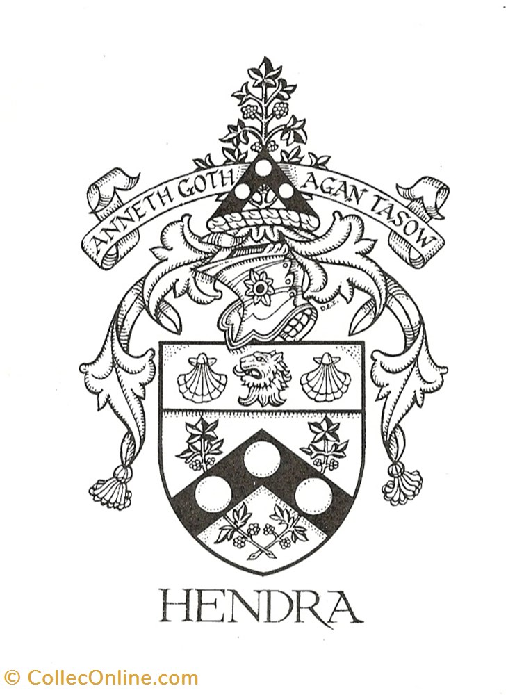 HENDRA vieux papier ex libri hendra