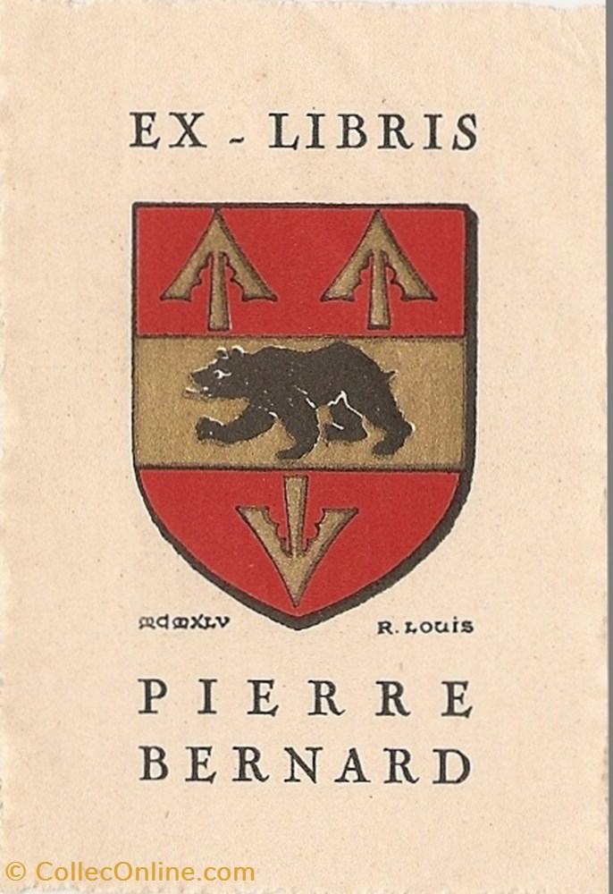 vieux papier ex libri bernard