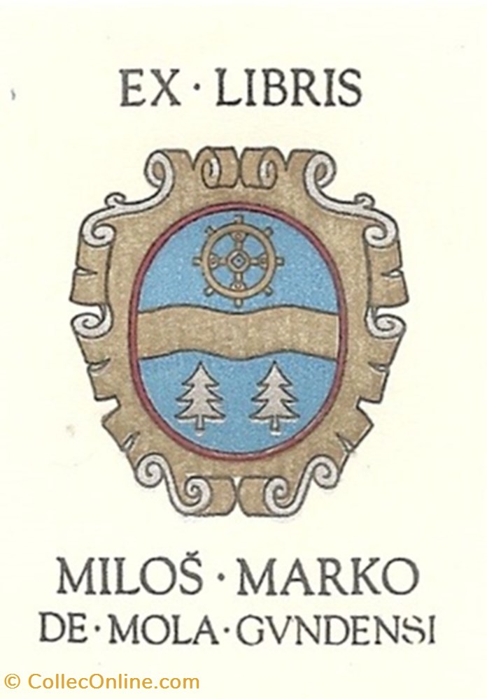 MOLA GUNDENSI vieux papier ex libri mola gundensi