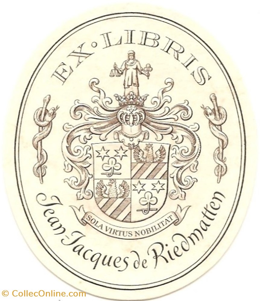 RIEDMATTEN vieux papiers ex libris riedmatten